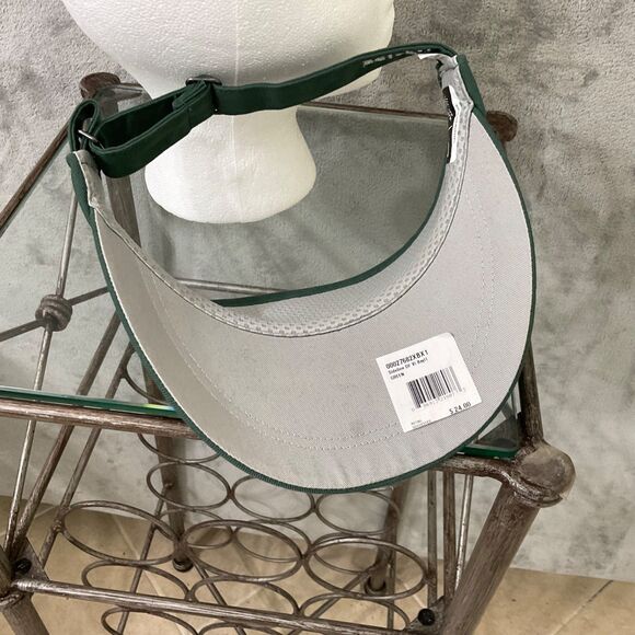 Baylor University Nike Dri Fit BU Adjustable Sun Visor Cap Hat OSFM Green - Picture 6 of 7